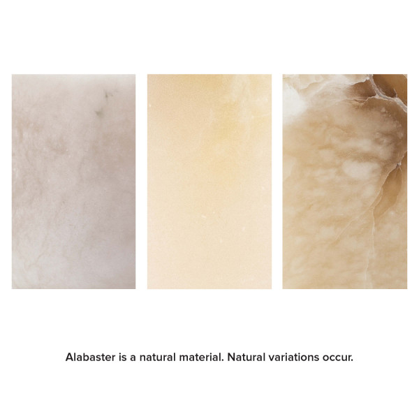 Natural variations of alabaster